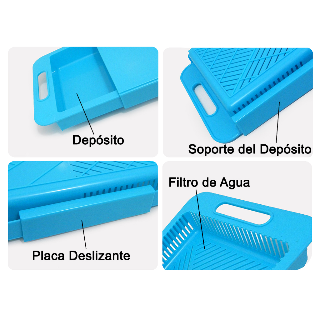 Foto 4 pulgar | Tabla para Cortar Chopping Board color Azul