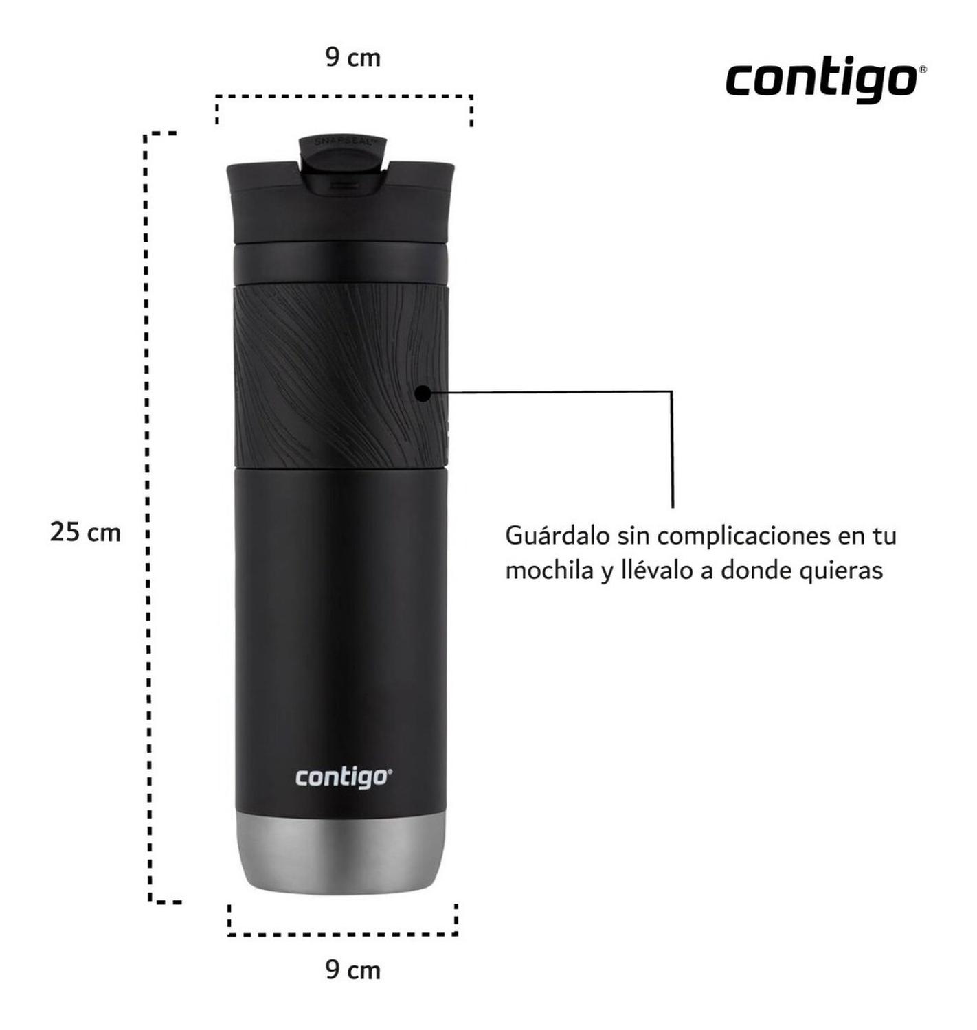 Foto 5 | Termo 24 Oz Acero Inoxidable Sistema Snapseal Byron 2.0 Licorice Contigo color Negro