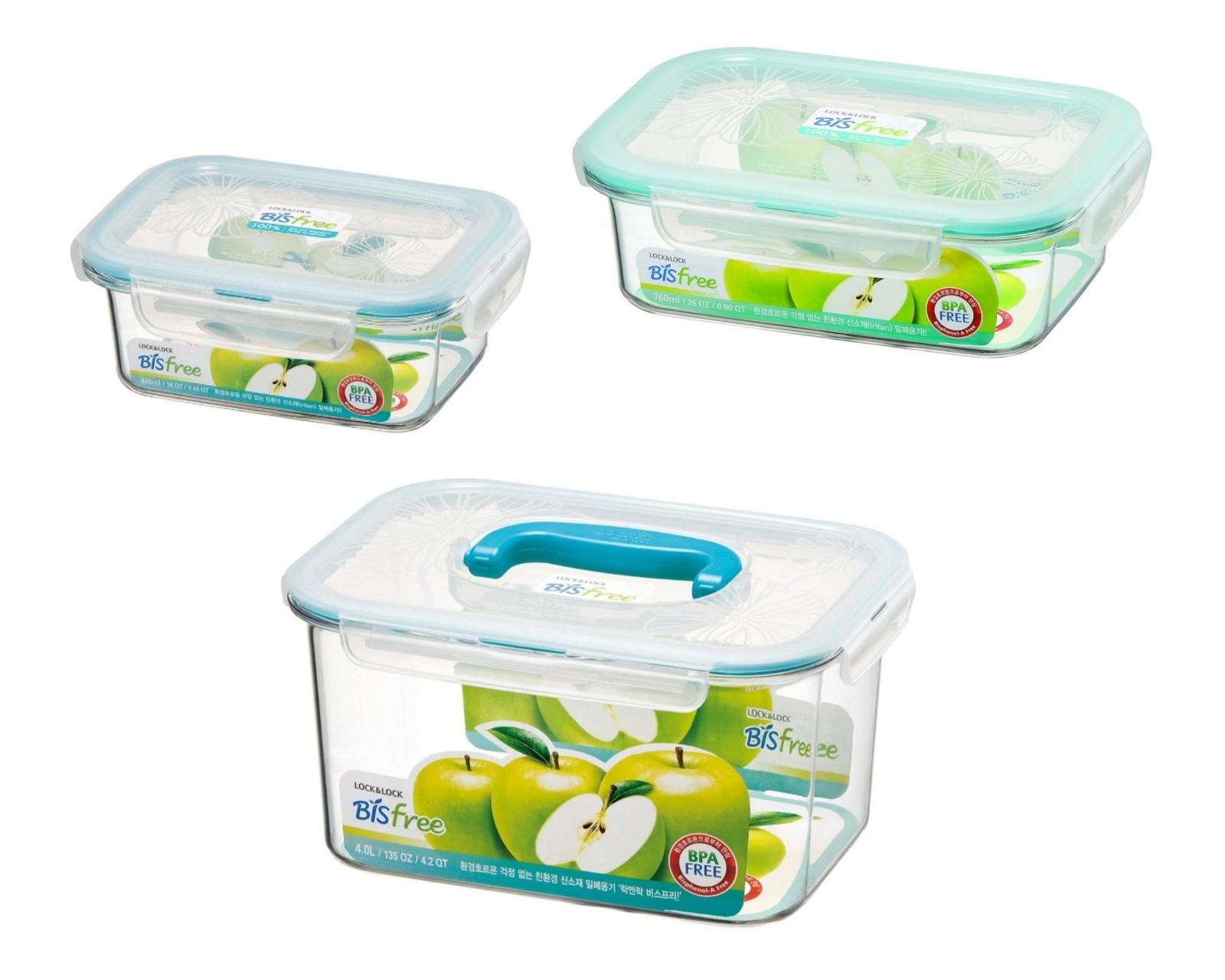 Foto 1 | Set de Contenedores Bisfree Lock & lock Lbf51371 de Tritán
