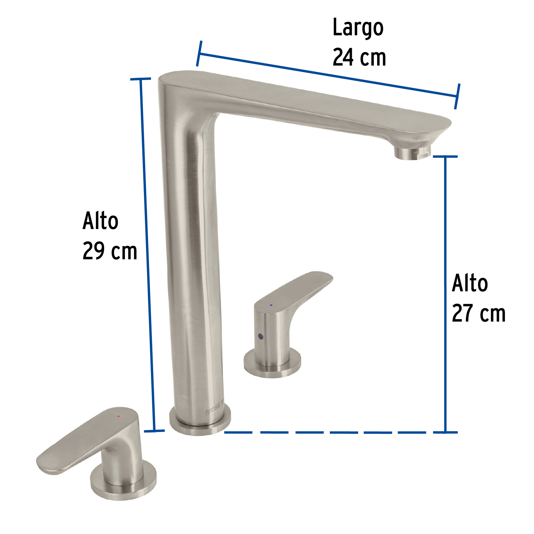 Foto 4 pulgar | Mezcladora para Fregadero Foset Rim81n color Dorado