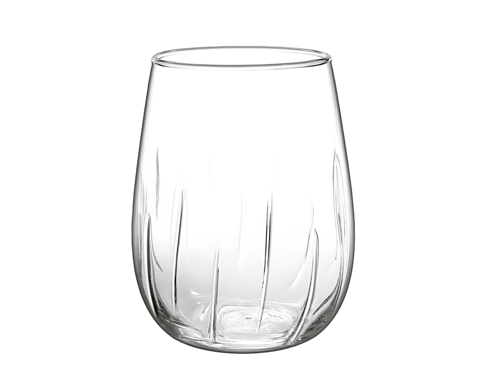 Juego de 6 Vasos de Vidrio Soplado para Vino Borgonovo Mistral Drive Transparente