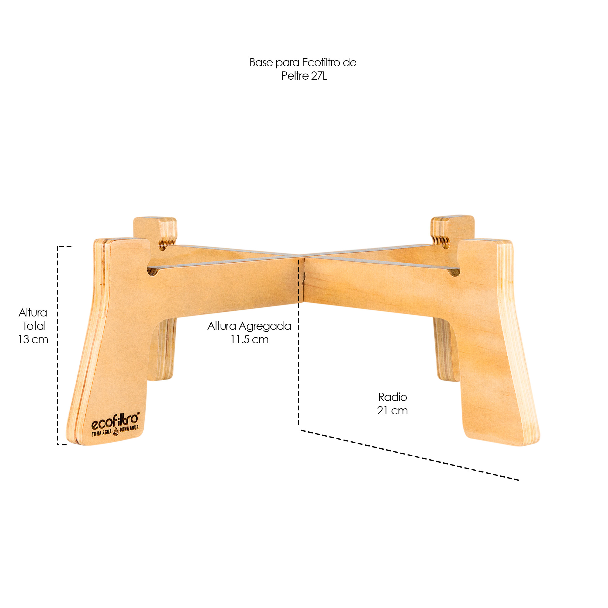 Foto 4 pulgar | Base Diseño 1 para Ecofiltro Peltre Grande de 27 l e Inox Grande de 26 l