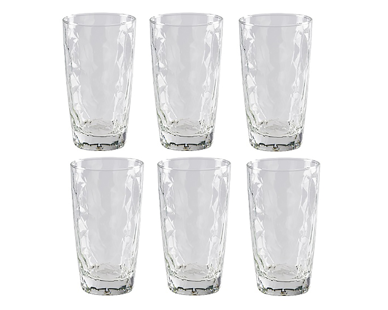 Foto 2 pulgar | Juego de 6 Vasos de Vidrio Cristar Da Vinci Transparente de 435 ml