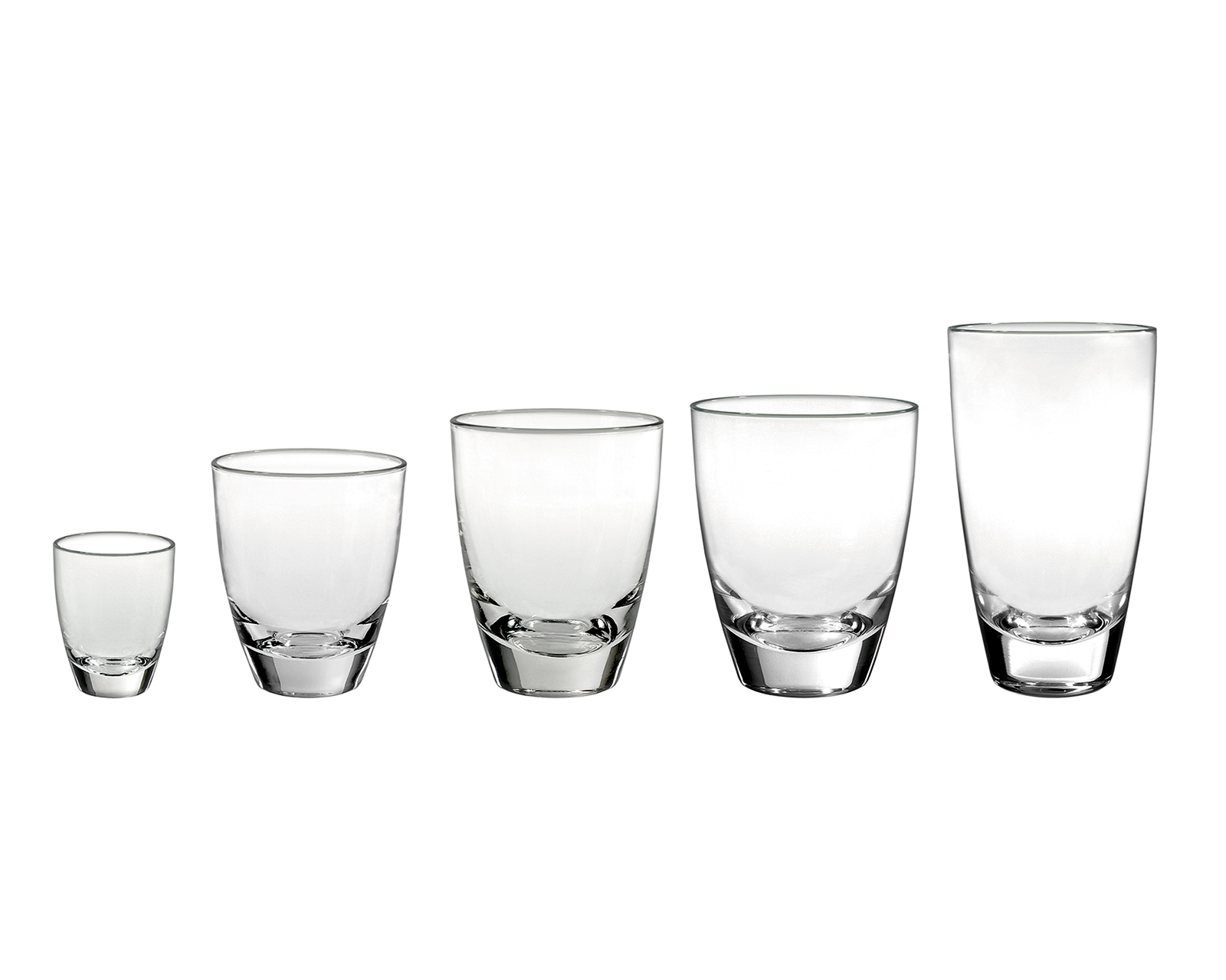 Foto 3 pulgar | Juego de 6 Vasos de Vidrio Borgonovo Alpi de 355 ml