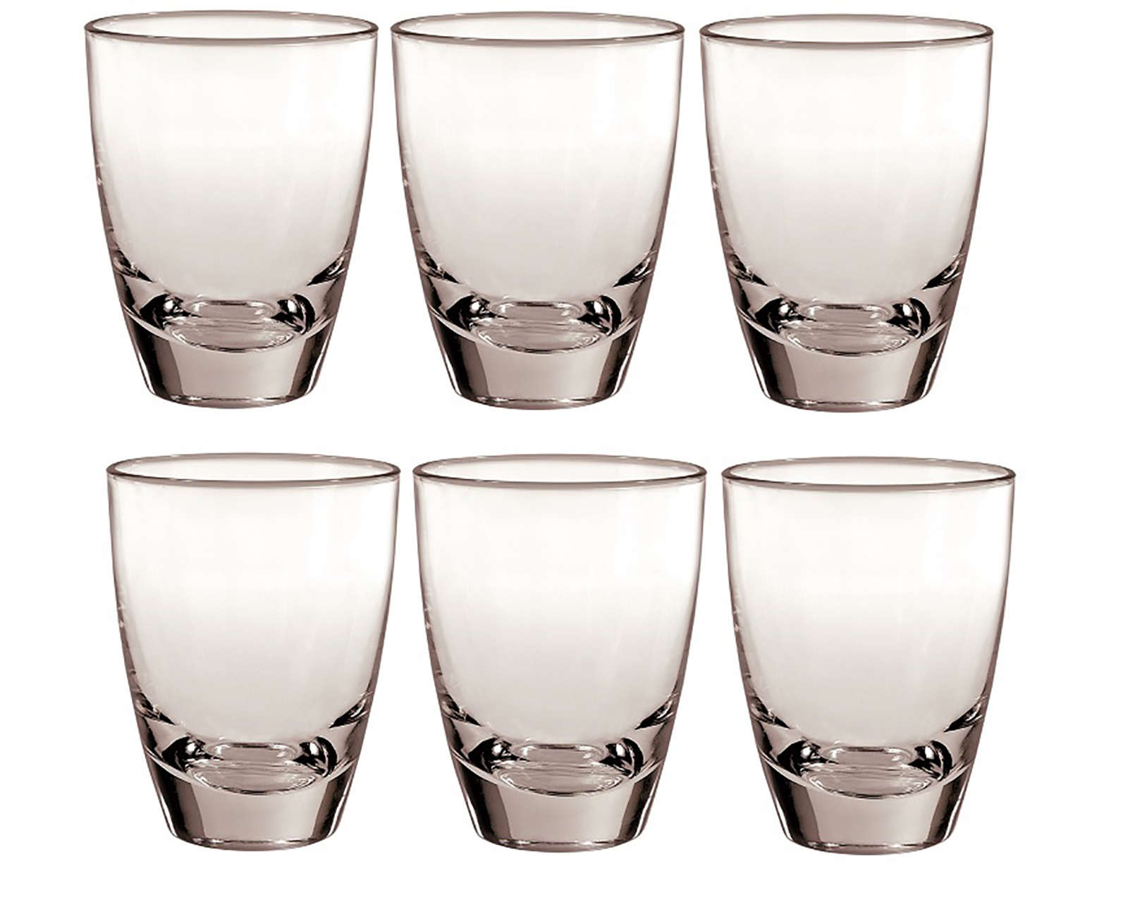 Juego de 6 Vasos de Vidrio Borgonovo Alpi 290 ml