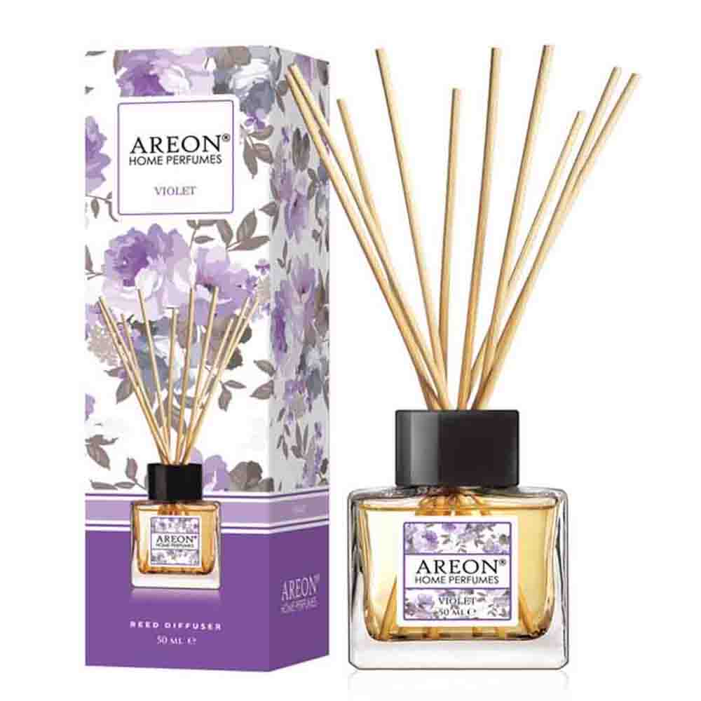 Difusor Areon BHP04 color Café Ambientador Varillas 50 ml Aroma Violet