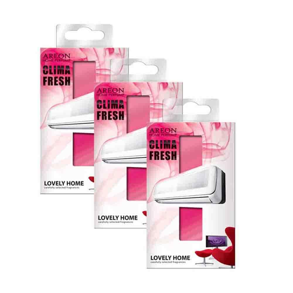 Aromatizante Areon CF01-3PK color Rosa Clima Fresh Aroma Lovely Home Pack 3 $290