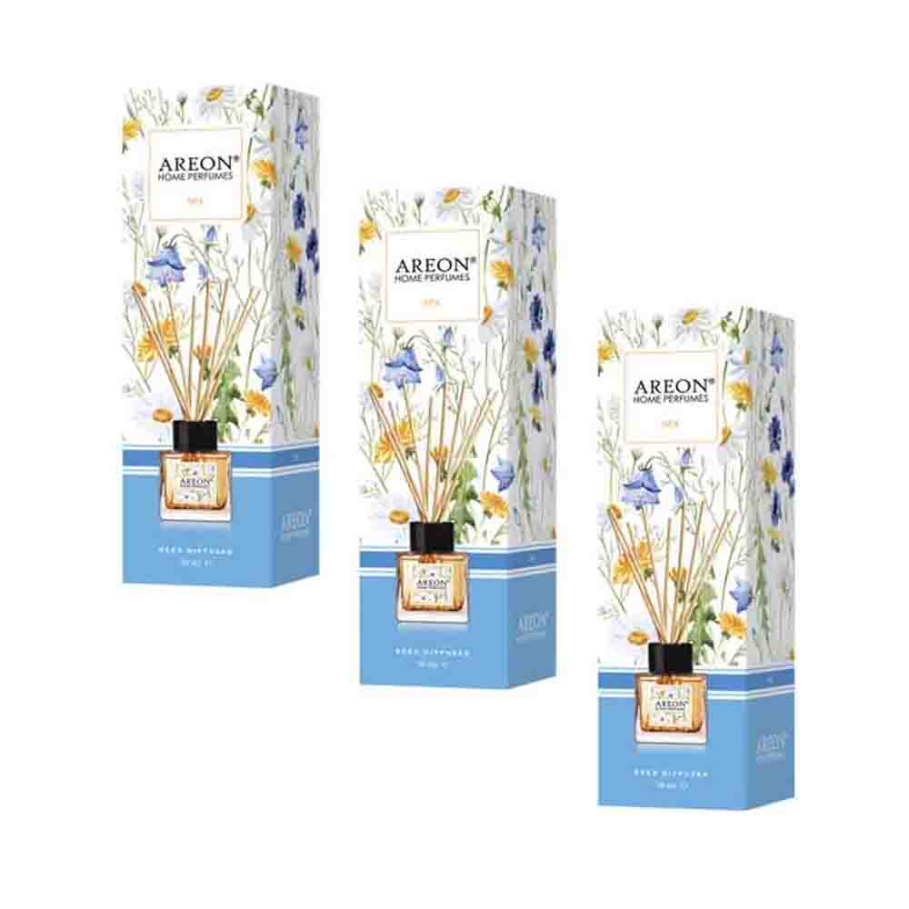 Difusor Areon BHP03-3PK color Azul Ambientador Varillas 50 ml Aroma Spa Pack 3