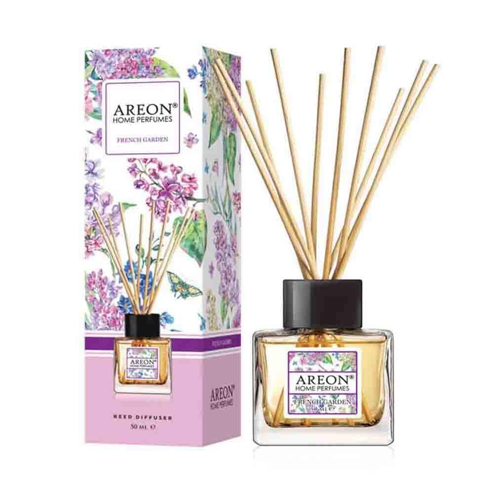 Difusor Areon BHP01 color Púrpura Ambientador Varillas 50 ml Aroma French Garden $250