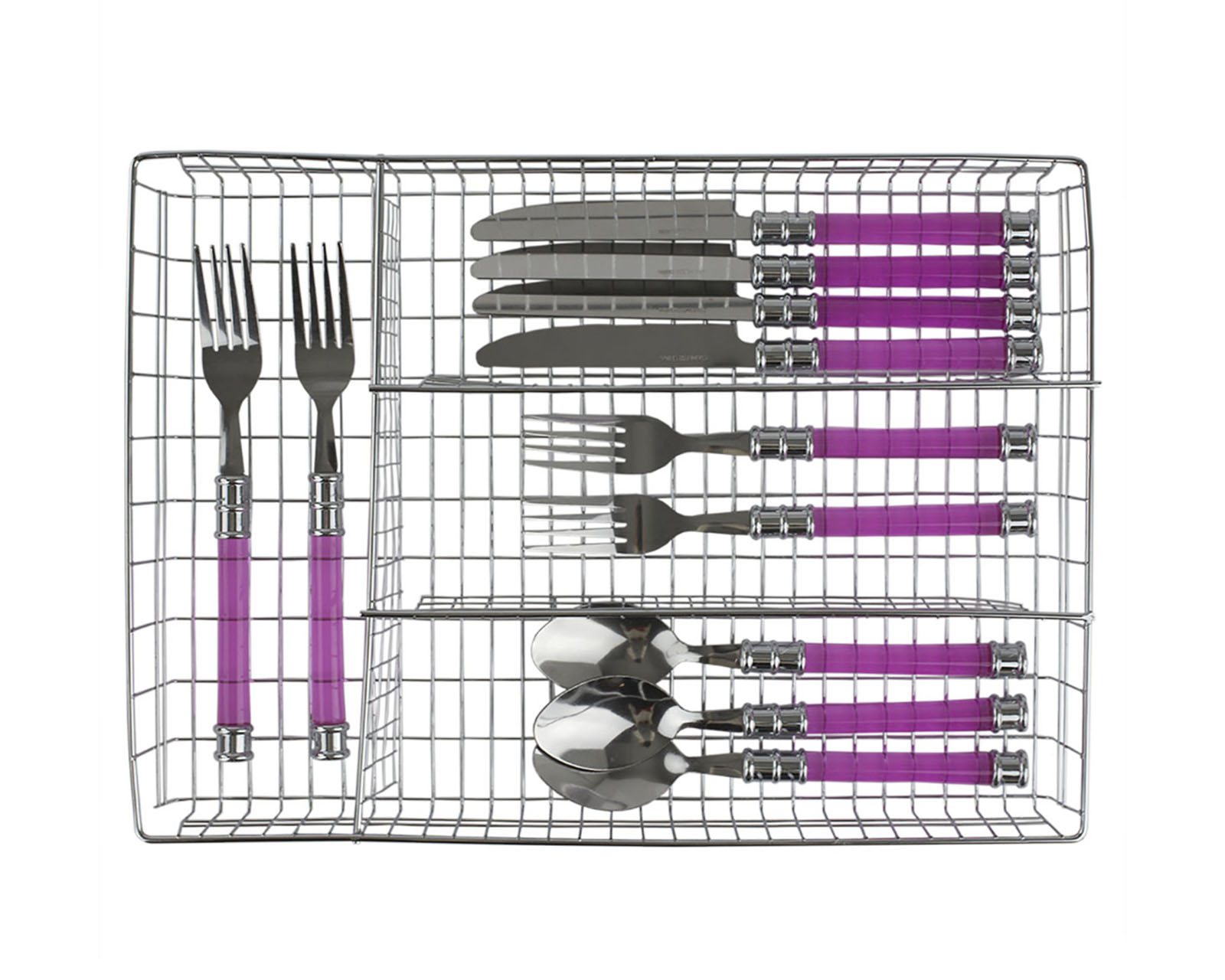 Foto 3 pulgar | Organizador de Cubiertos con 4 Compartimentos Good & Good de 26x36x5 cm color Gris