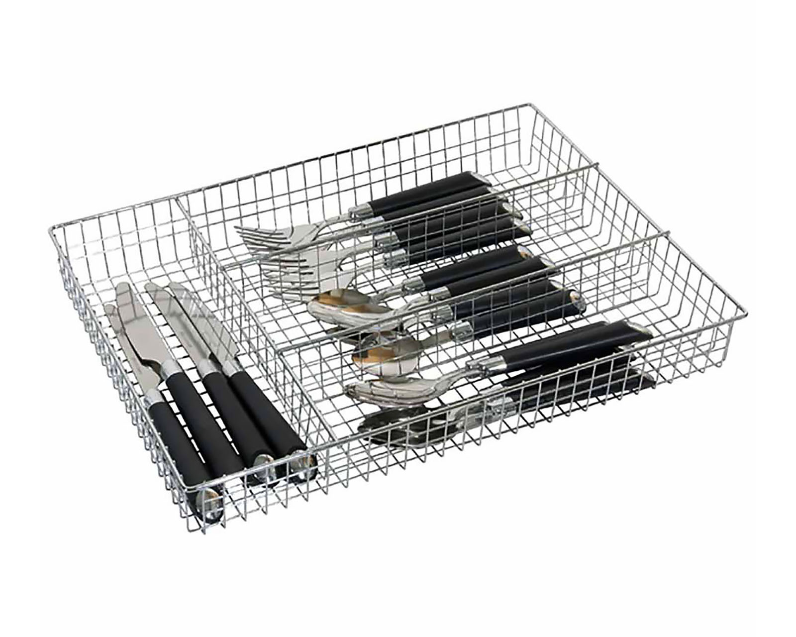 Foto 3 | Organizador de Cubiertos con 4 Compartimentos Good & Good de 26x36x5 cm color Gris