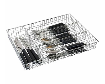 Foto 3 | Organizador de Cubiertos con 4 Compartimentos Good & Good de 26x36x5 cm color Gris