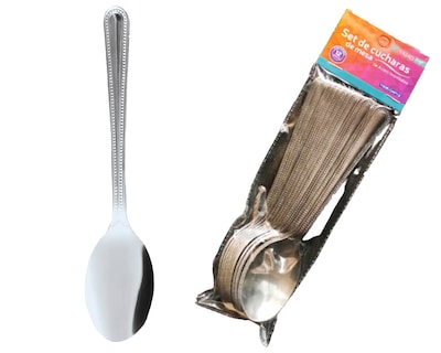Foto 2 | Set Cucharas Puntos de Mesa Yajad Hogar Y425-CAP12 color Plateado Acero Inoxidable 12 Piezas