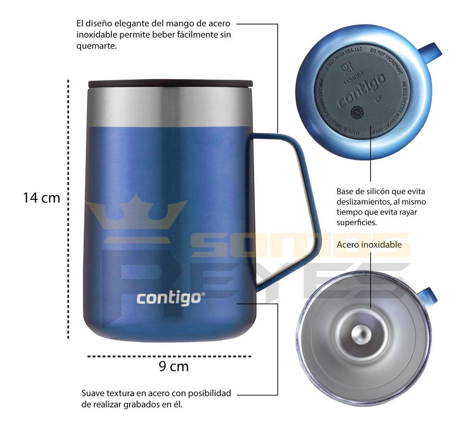 Foto 5 | Taza Térmica Termo Contigo 214459 Rambler color Azul más Tapa 14 Oz/414 ml