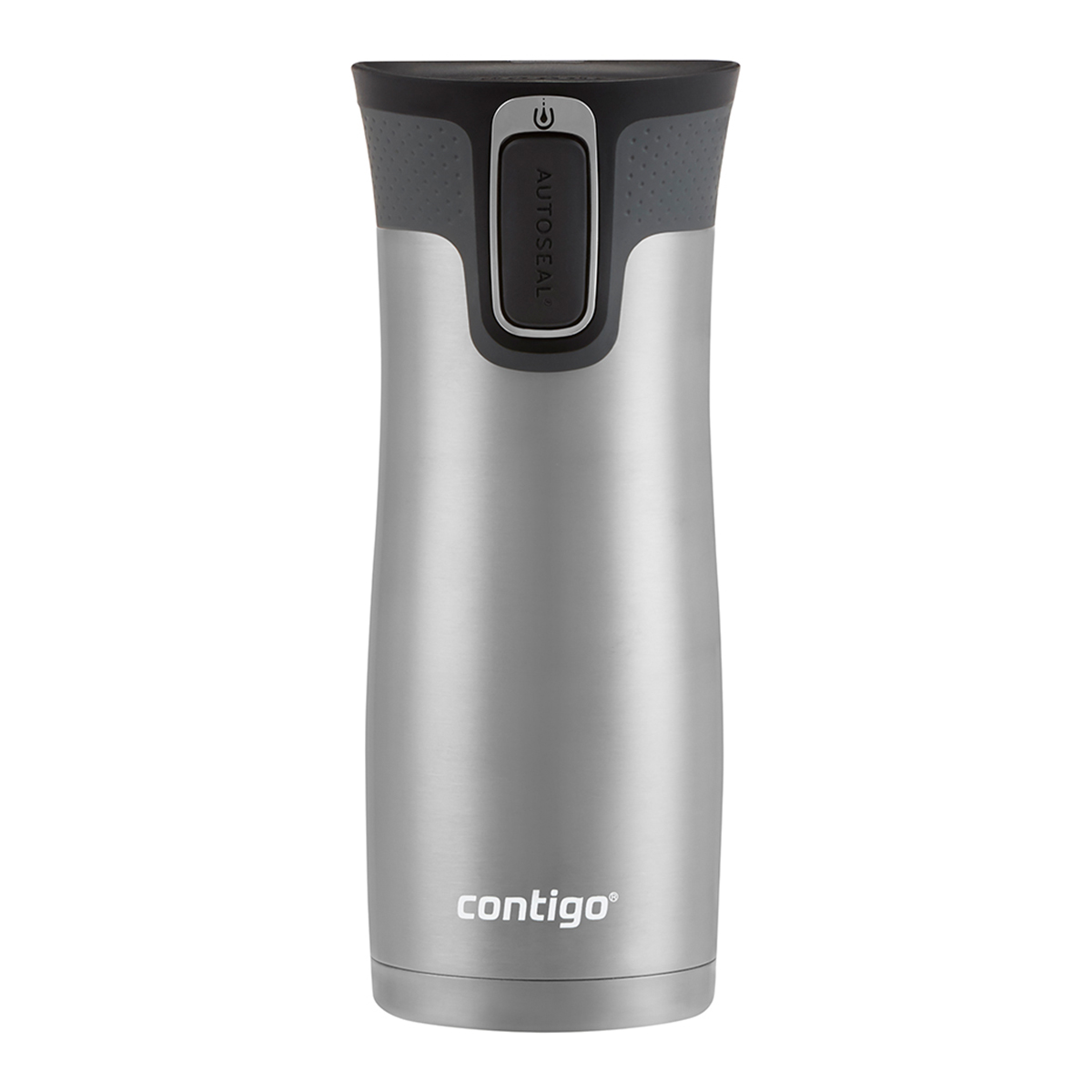 Termo Contigo 2074750 color Gris 473 ml 16/Oz de Acero Inoxidable Autoseal Caliente Frio