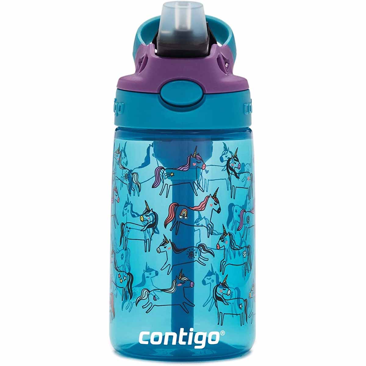 Foto 3 pulgar | Botella Contigo 2126115 color Azul 414 ml/14 Oz Autospout Agua Niños Infantil