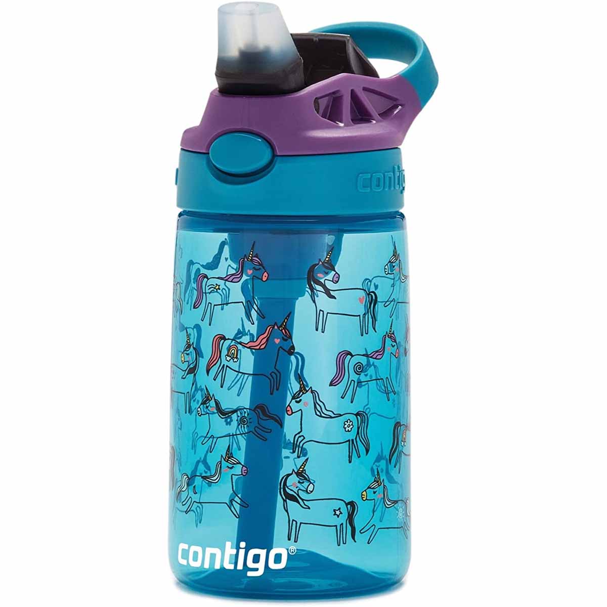 Foto 4 pulgar | Botella Contigo 2126115 color Azul 414 ml/14 Oz Autospout Agua Niños Infantil