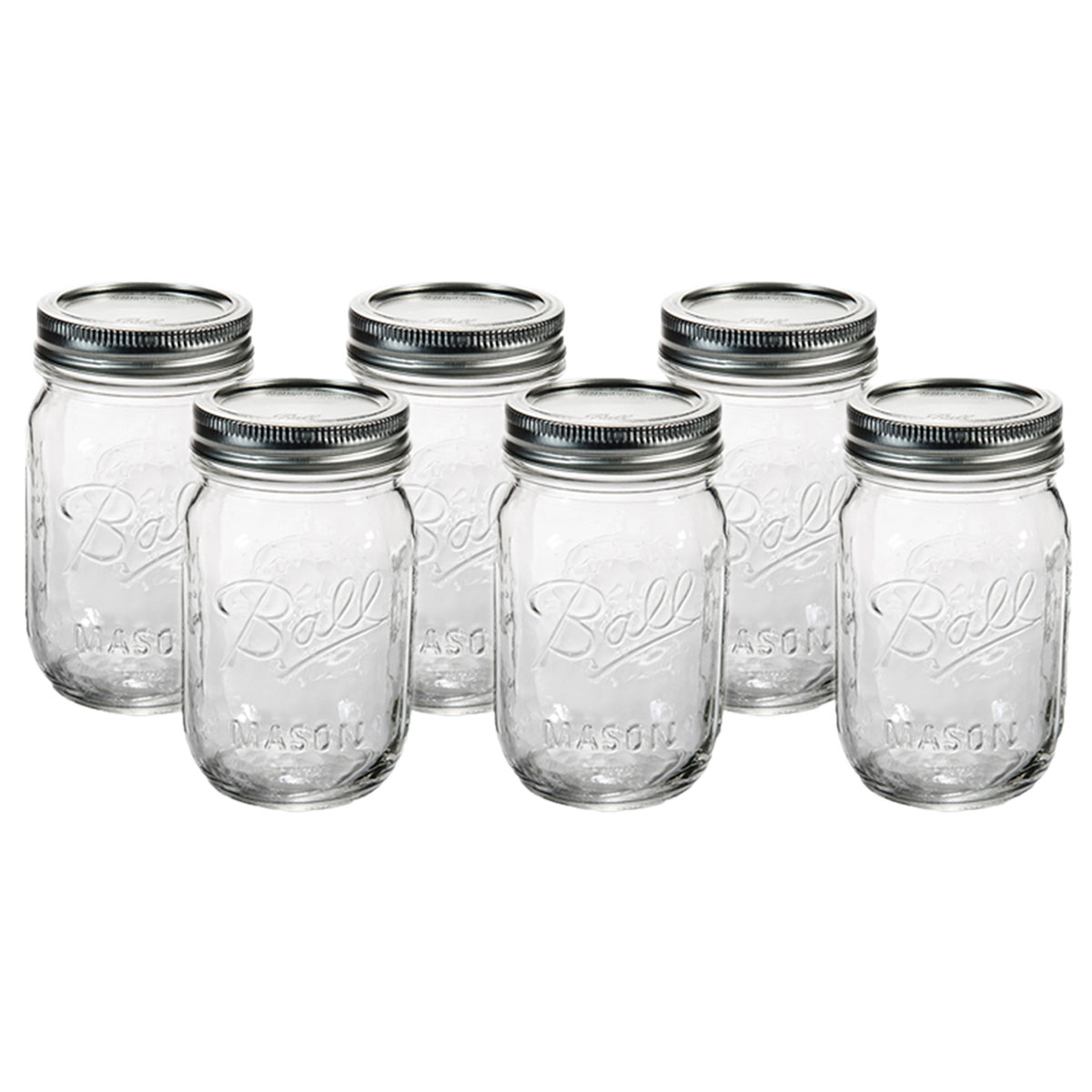 Foto 2 pulgar | Frascos Mason Jars Ball 6pz 16oz/473ml Boca Regular