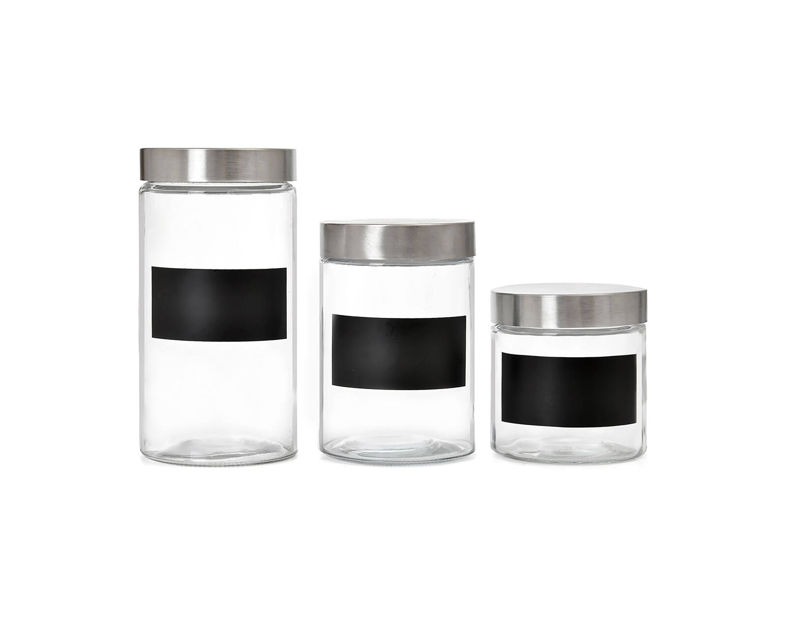 Foto 1 | Set Canisters Blackboard Love & Lemons K022701 Transparente con Pizarra