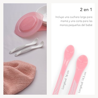 Foto 5 | Cucharas 4+m Twistshake 2pz color Blanco
