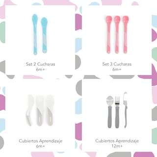 Foto 6 | Cucharas 4+m Twistshake 2pz color Rosa