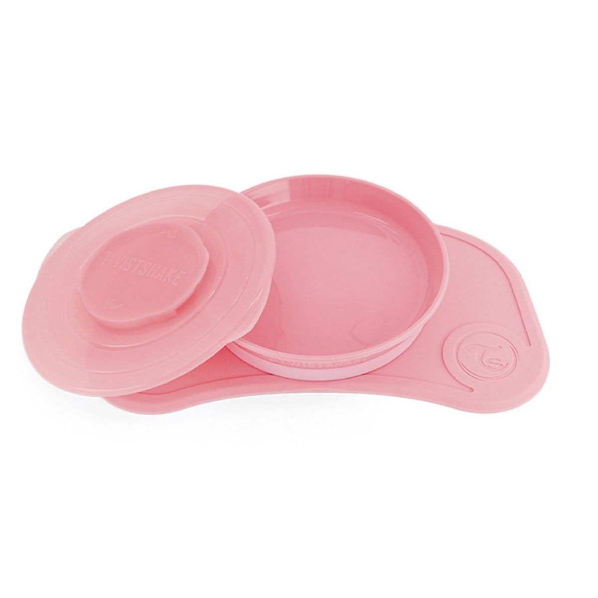 Foto 2 pulgar | Click-mat Mini + Plato color Rosa Twistshake