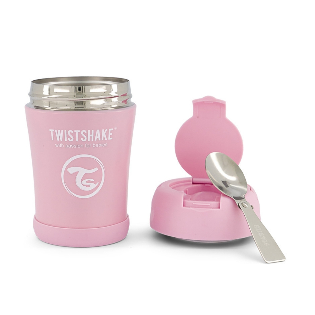 Contenedor Térmico Twistshake 350 ml color Rosa