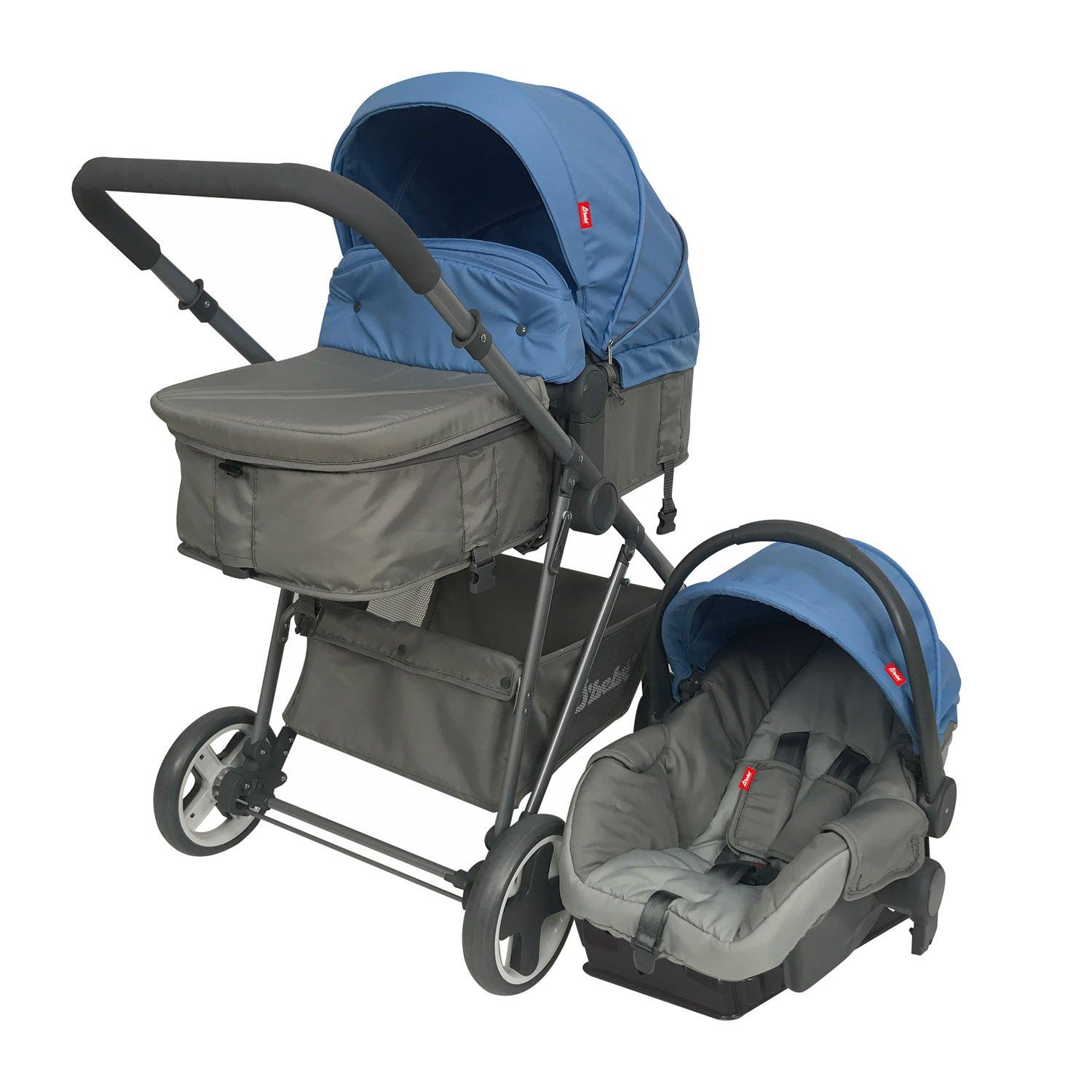 Carriola con Portabebé Travel System Queen Reversible