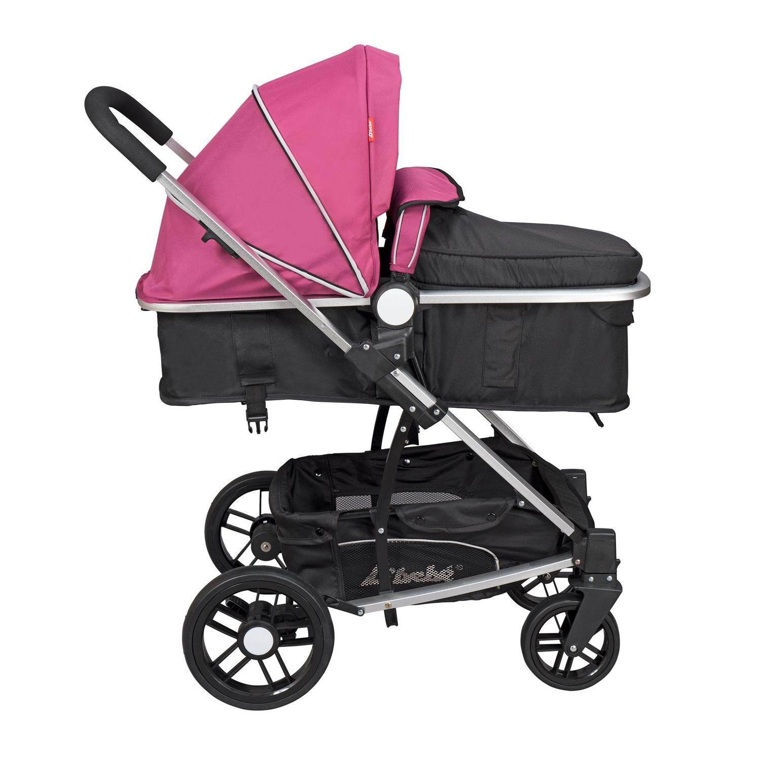 Foto 3 pulgar | Carriolas con Portabebé D bebé color Rosa Travel System Crown Reversible