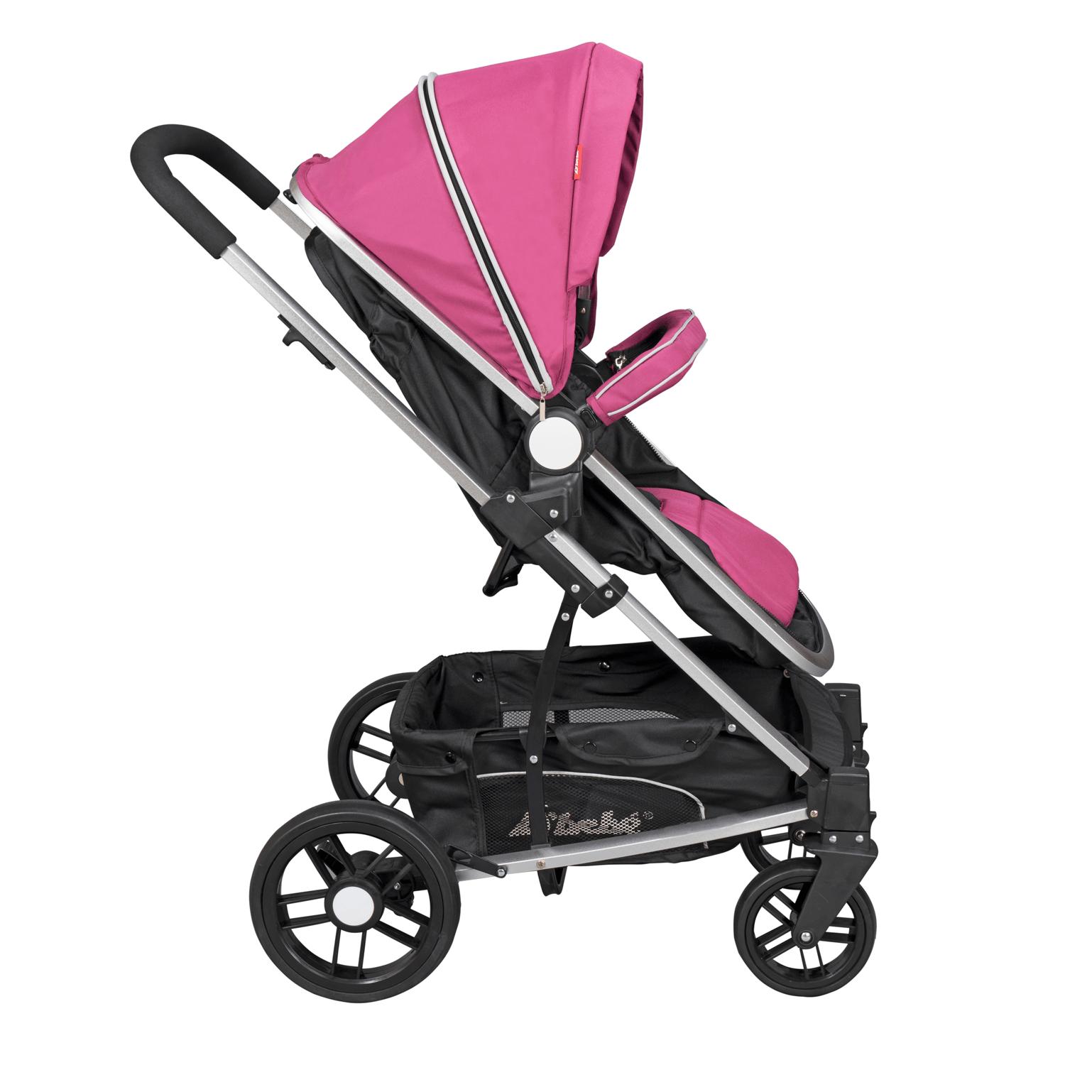 Foto 4 pulgar | Carriolas con Portabebé D bebé color Rosa Travel System Crown Reversible