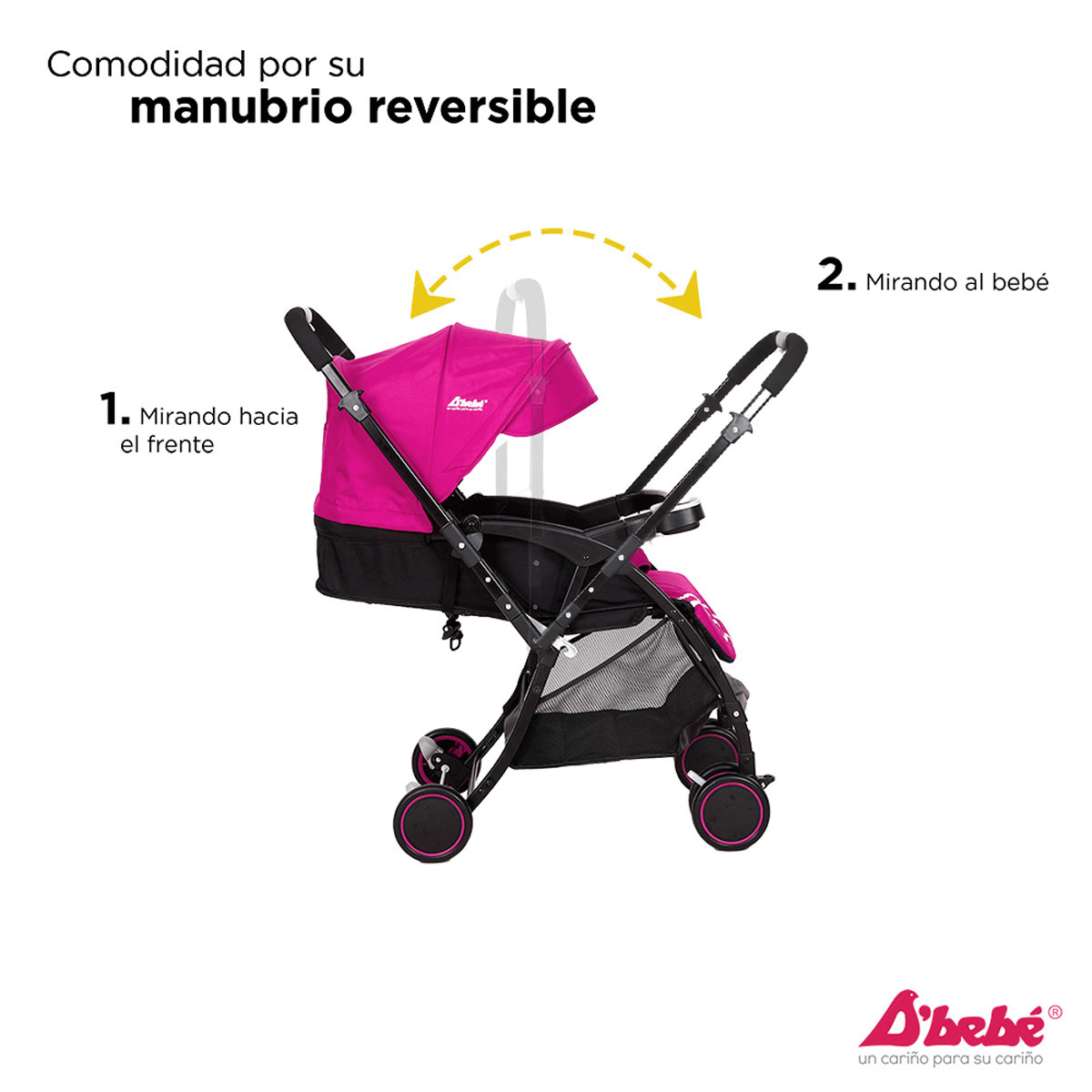 Foto 4 pulgar | Carriola D Bebe Lu Baby Reversible Camita