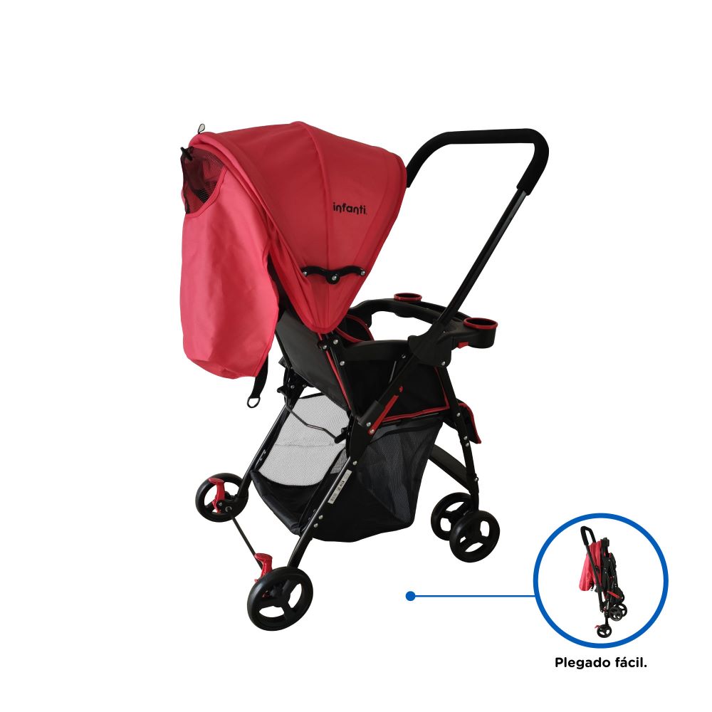 Foto 4 | Carriola con Mango Reversible Infanti color Rojo