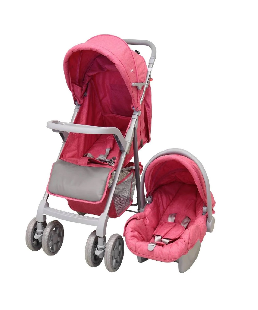 Carriola y Portabebé Prinsel Prin-80669 color Rosa