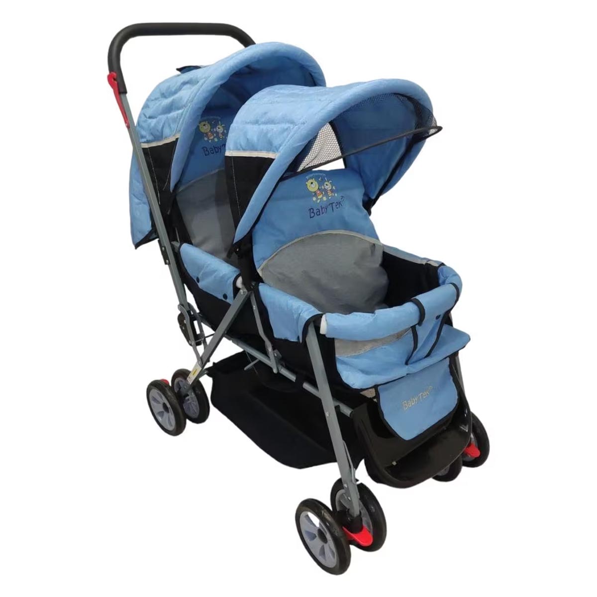 Carriola Doble BABY TEK color Azul