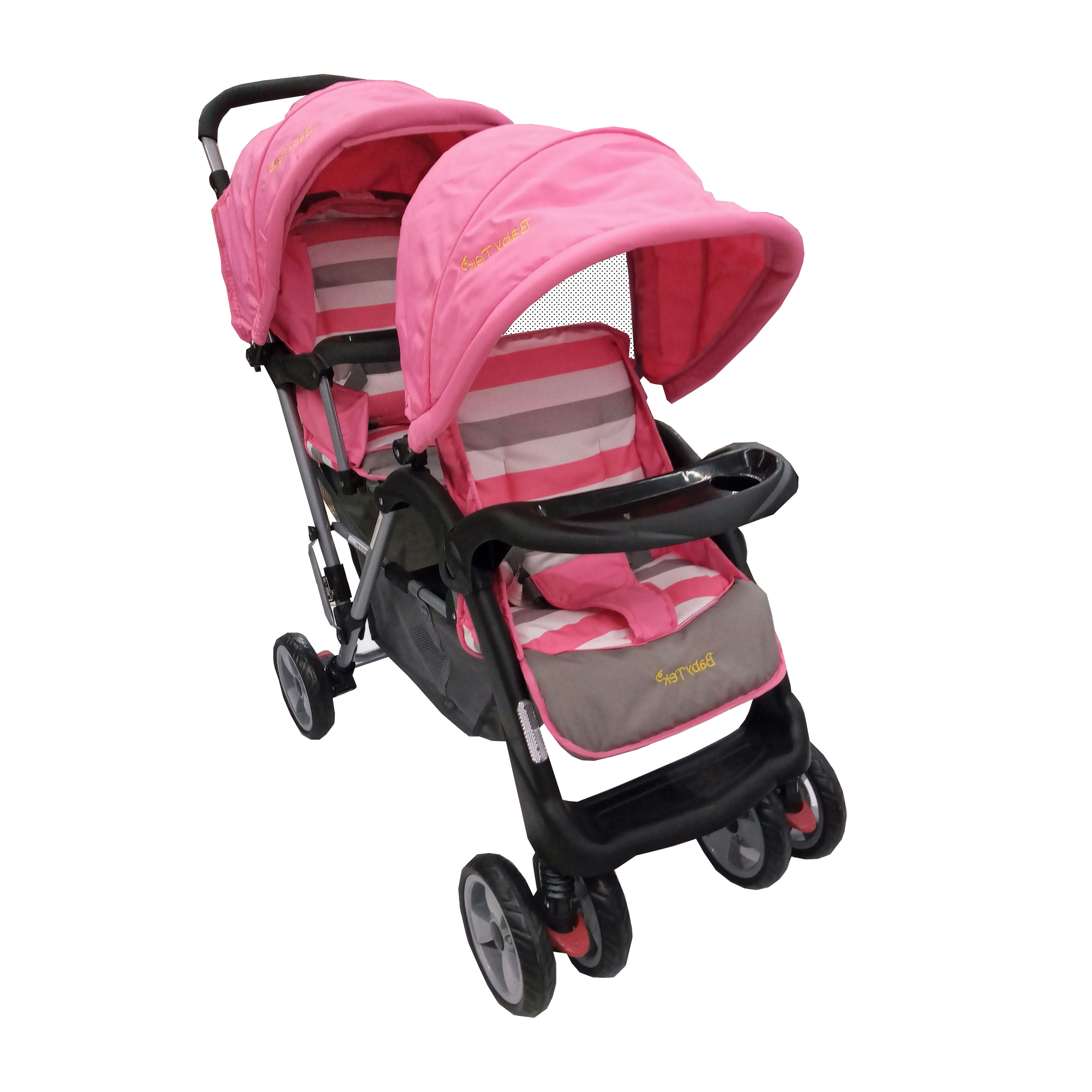 Carriola Doble BABY TEK color Rosa