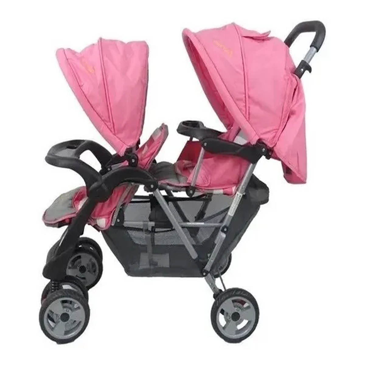 Foto 3 pulgar | Carriola Doble BABY TEK color Rosa