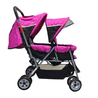 Foto 2 | Carriola para Niños Gemelar Baby Tek Plegable P-F Rosa