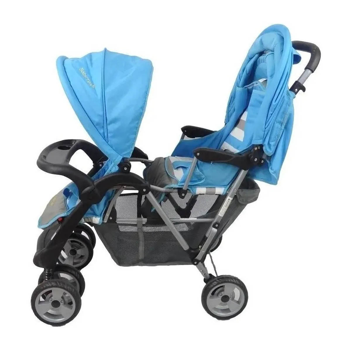 Foto 3 pulgar | Carriola Doble BABY TEK color Azul