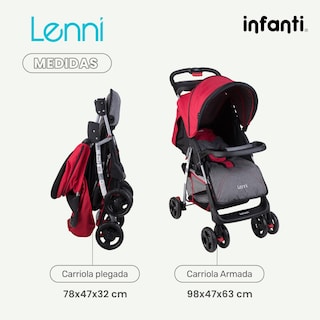 Foto 6 | Carriola Sistema De Viaje Infanti Lenni con Portabebé Roja