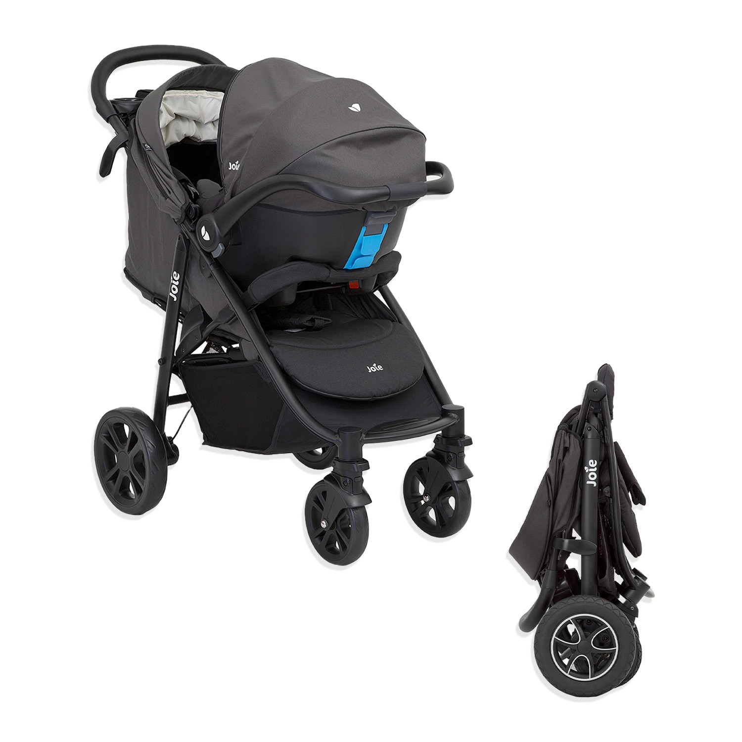 Carriola Bebé Joie Litetrax 4 Carriola De Bastón Plegable color Negro $7,349