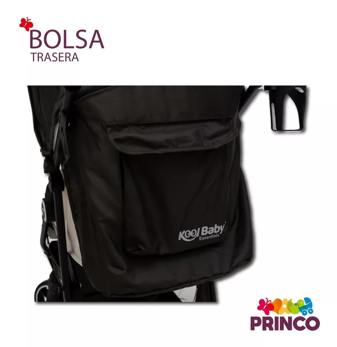 Foto 5 pulgar | Carriola Kool Baby con Accesorios color Negro para Bebé