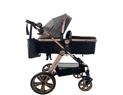 Foto 2 | Carriola con Asiento para Auto Infanti color Negro 2 Piezas