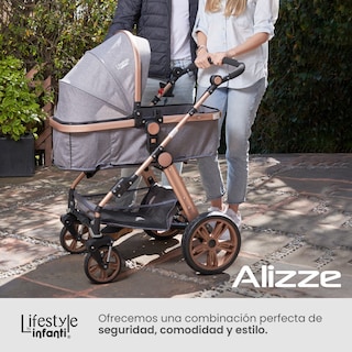 Foto 7 | Lifestyle By Infanti Carriola Sistema de Viaje Alizze Asiento Reversible con Portabebé Color Gris