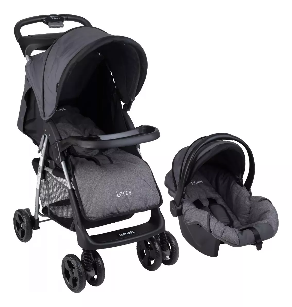 Carriola de Bebé Infanti 23SSK5GRY color Gris Plegable Lenni Sistema de Viaje