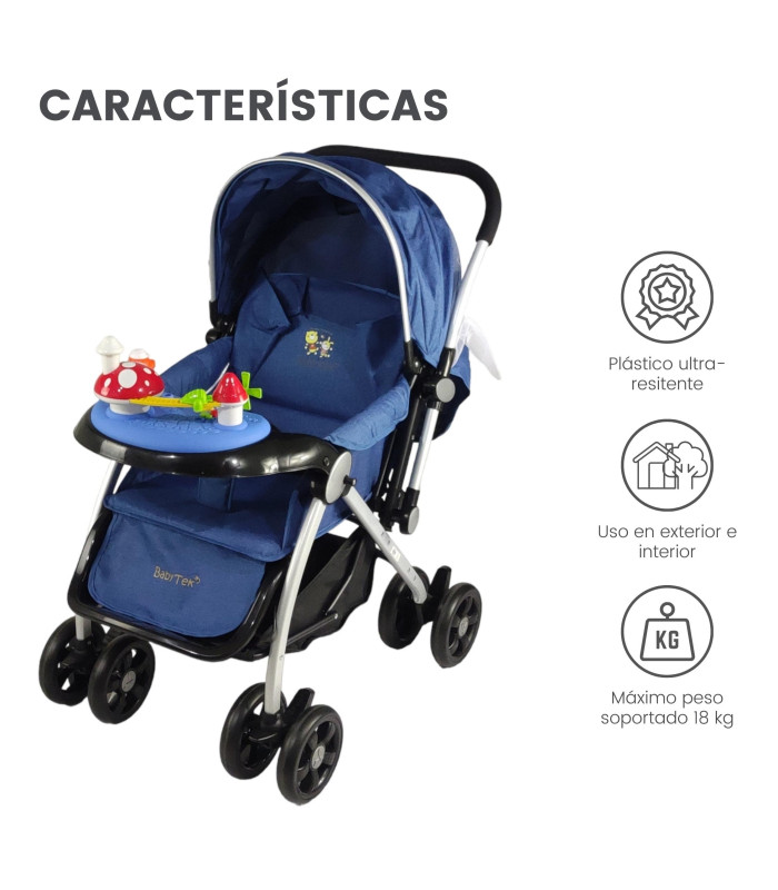 Foto 4 | Carriola Baby Tek H-D-AZUL color Azul