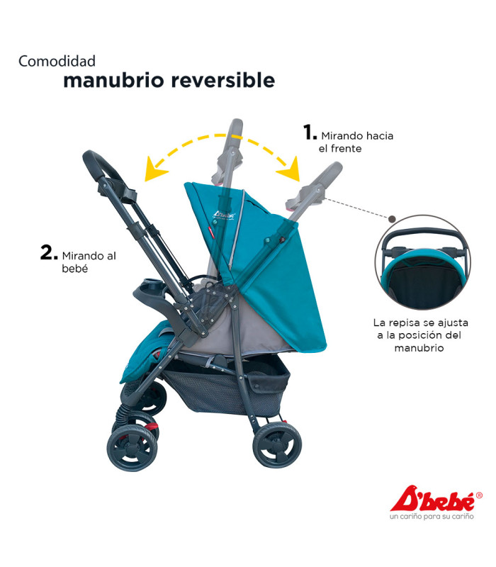 Foto 4 pulgar | Carriola D´Bebé Travel System color Verde