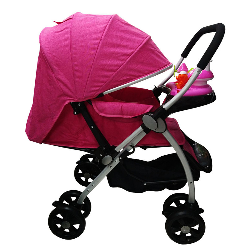 Foto 3 | Carriola Baby Tek con Asa Reversible y Juguetero Rosa