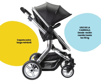 Foto 3 | Carriola Sistema de Viaje Safety 1st Legacy color Negro