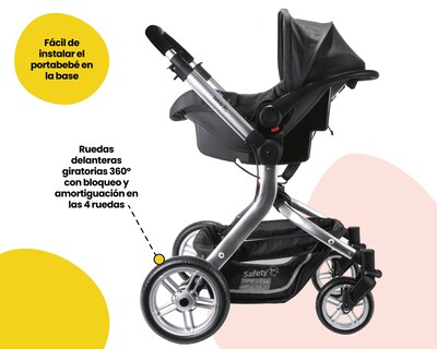 Foto 7 | Carriola Sistema de Viaje Safety 1st Legacy color Negro