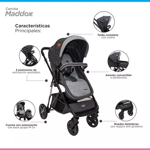 Foto 5 pulgar | Carriola Lifestyle By Infanti Maddox Travel System Gris